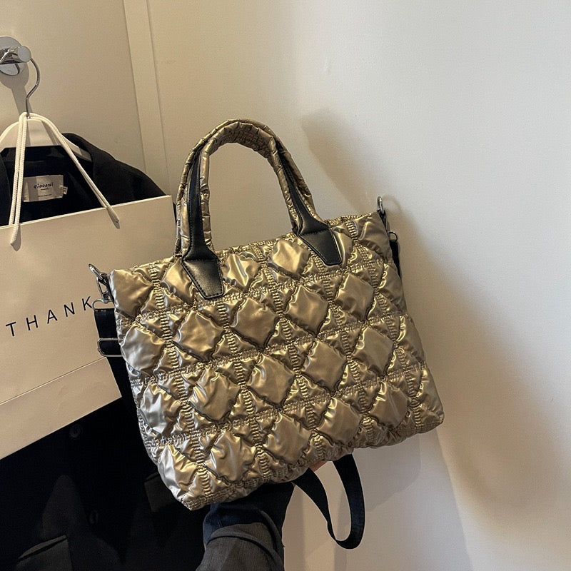 Elegant shining women's handbag