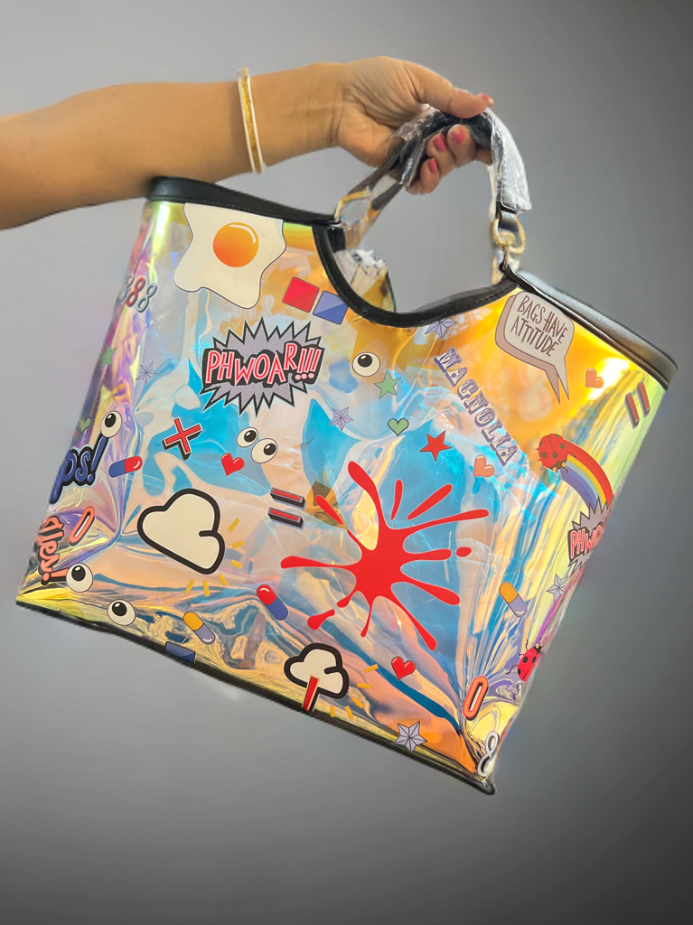 Funky Holographic Totebag