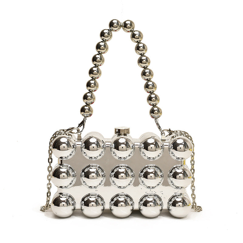 Acrylic all body ball designed clutch bag