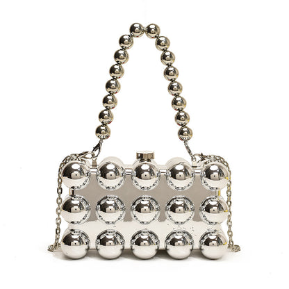 Acrylic all body ball designed clutch bag