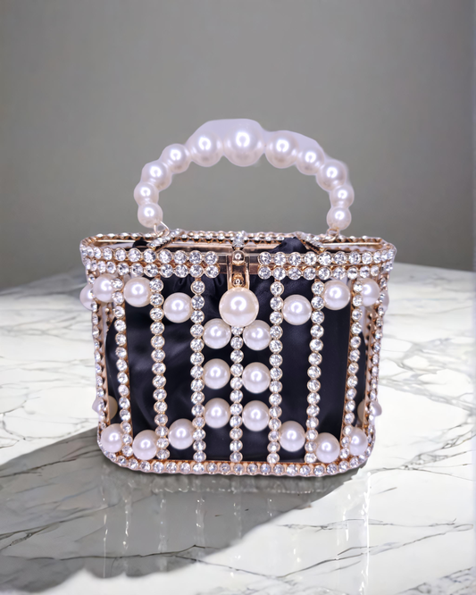 Bridal Metallic frame designer Potli  cage
