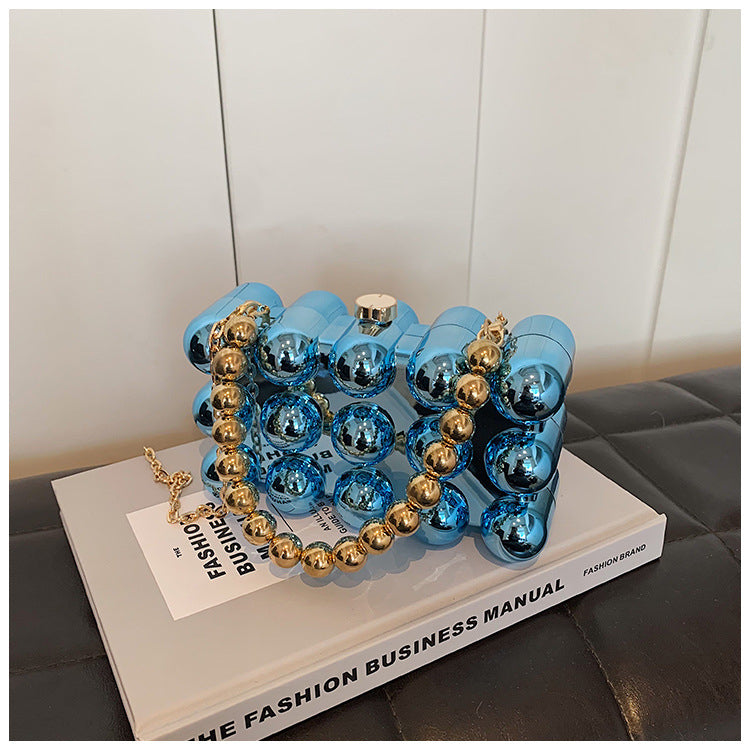 Acrylic all body ball designed clutch bag