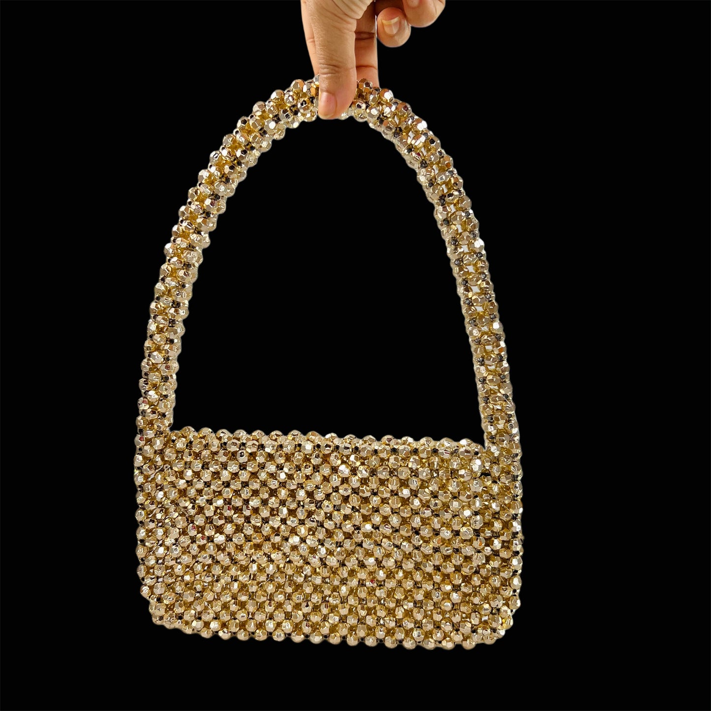 BAGMATES Plain Beads bag