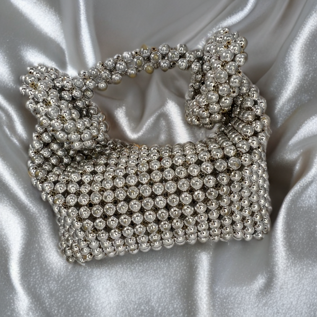 Designer Swag pearl hobo bag