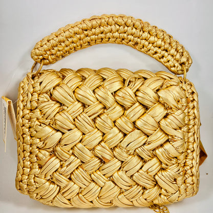 Exclusive Metallic t shirt yarn Crochet bag