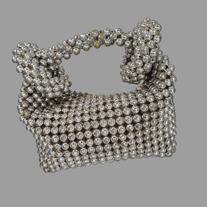 Designer Swag pearl hobo bag