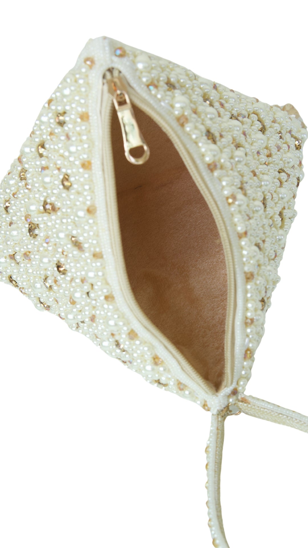 Full body work pearl hexagonal Potli bag