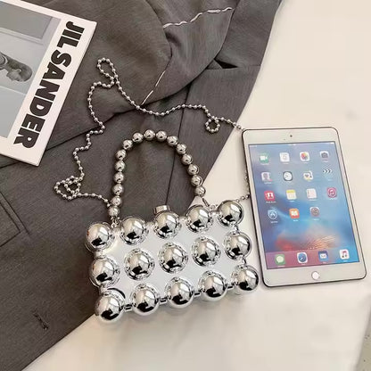 Acrylic all body ball designed clutch bag