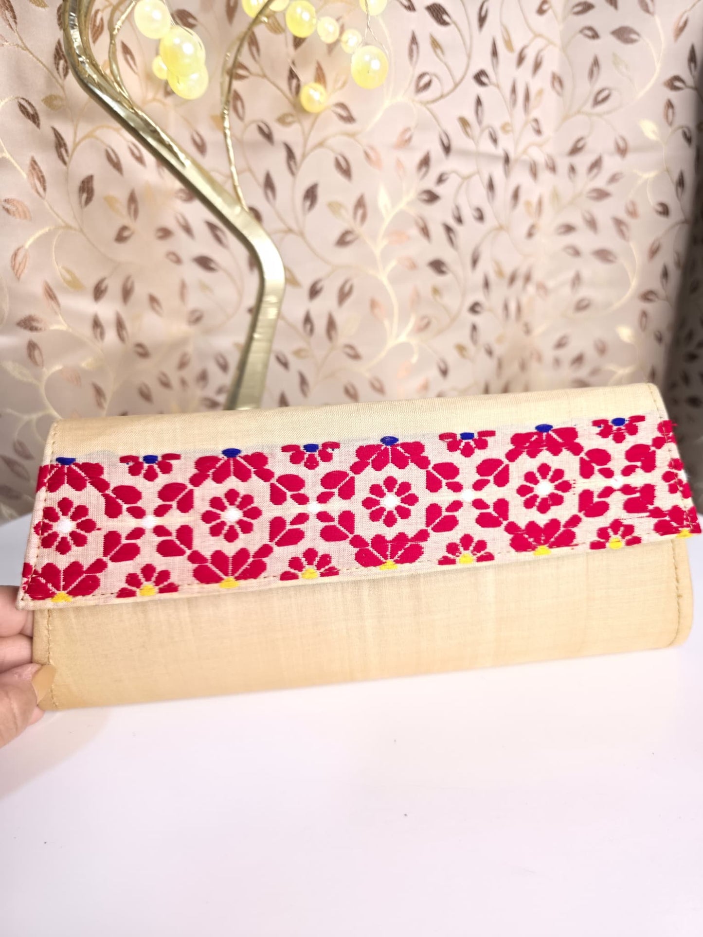 Traditional handwork mugha clutch bag