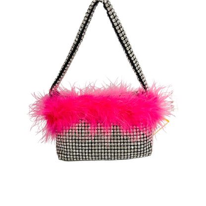 Rhinestone feather bag