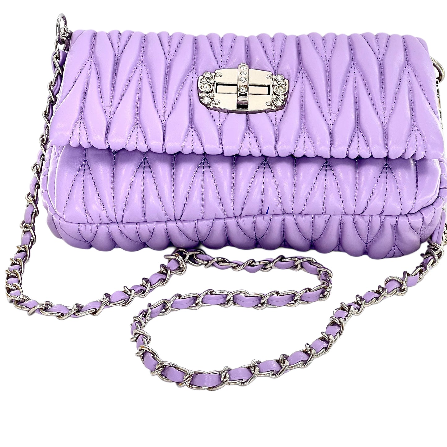 Exclusive Quilt handbag with 2 slings