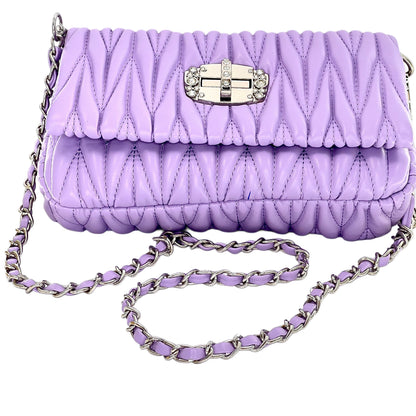 Exclusive Quilt handbag with 2 slings