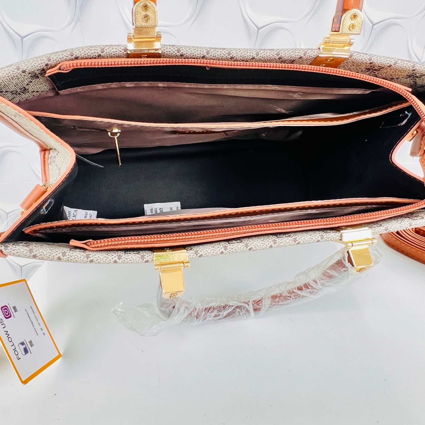 Coorporate bag white and brown