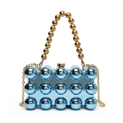 Acrylic all body ball designed clutch bag