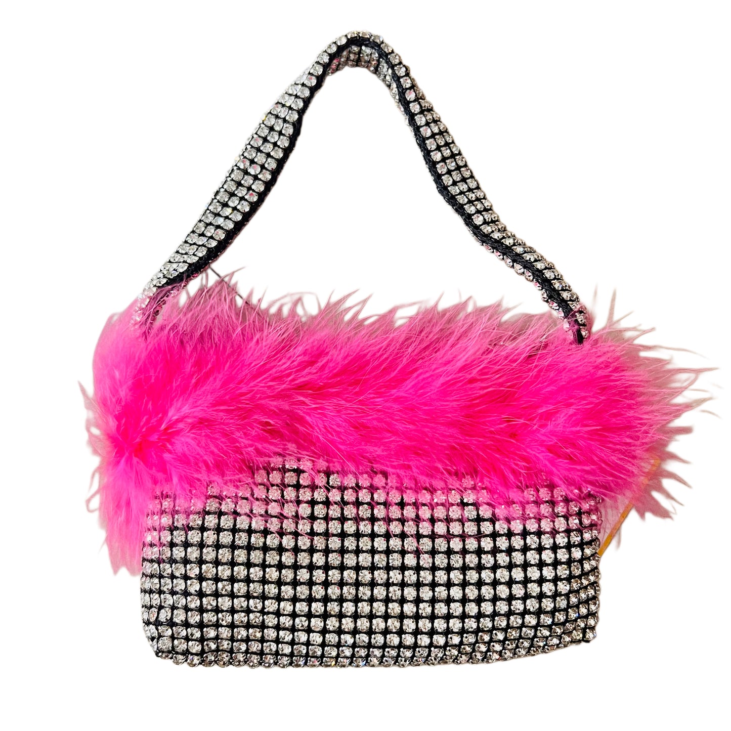 Rhinestone feather bag