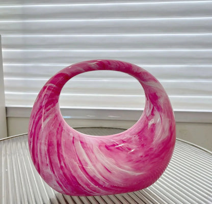 Pink matte Lunar Clutch