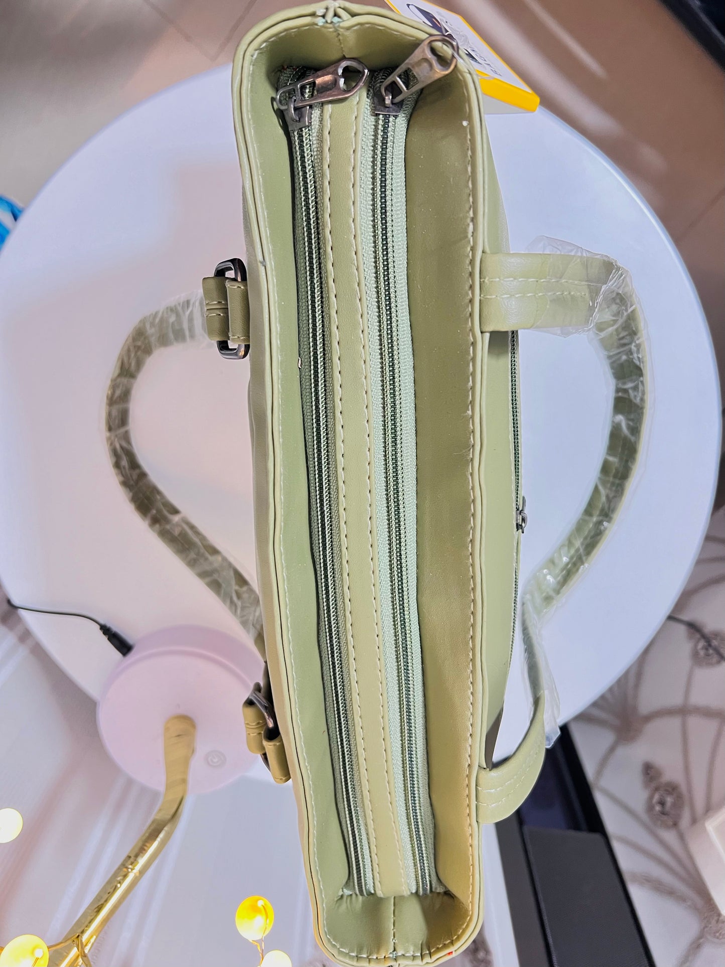 Neon Leatherette handbag