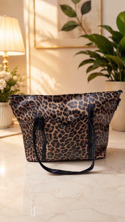 Leopard Print NB Tote Bag