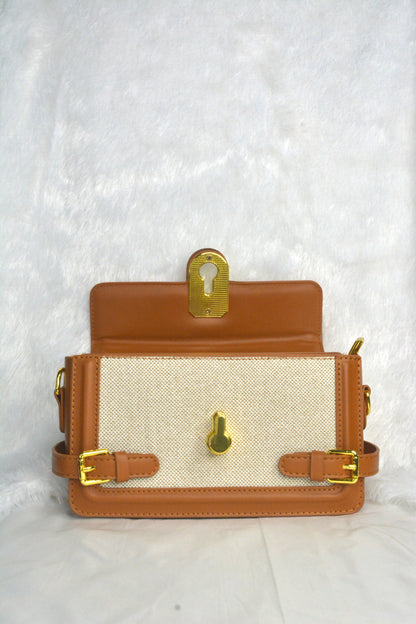 Both sided belted sling bag