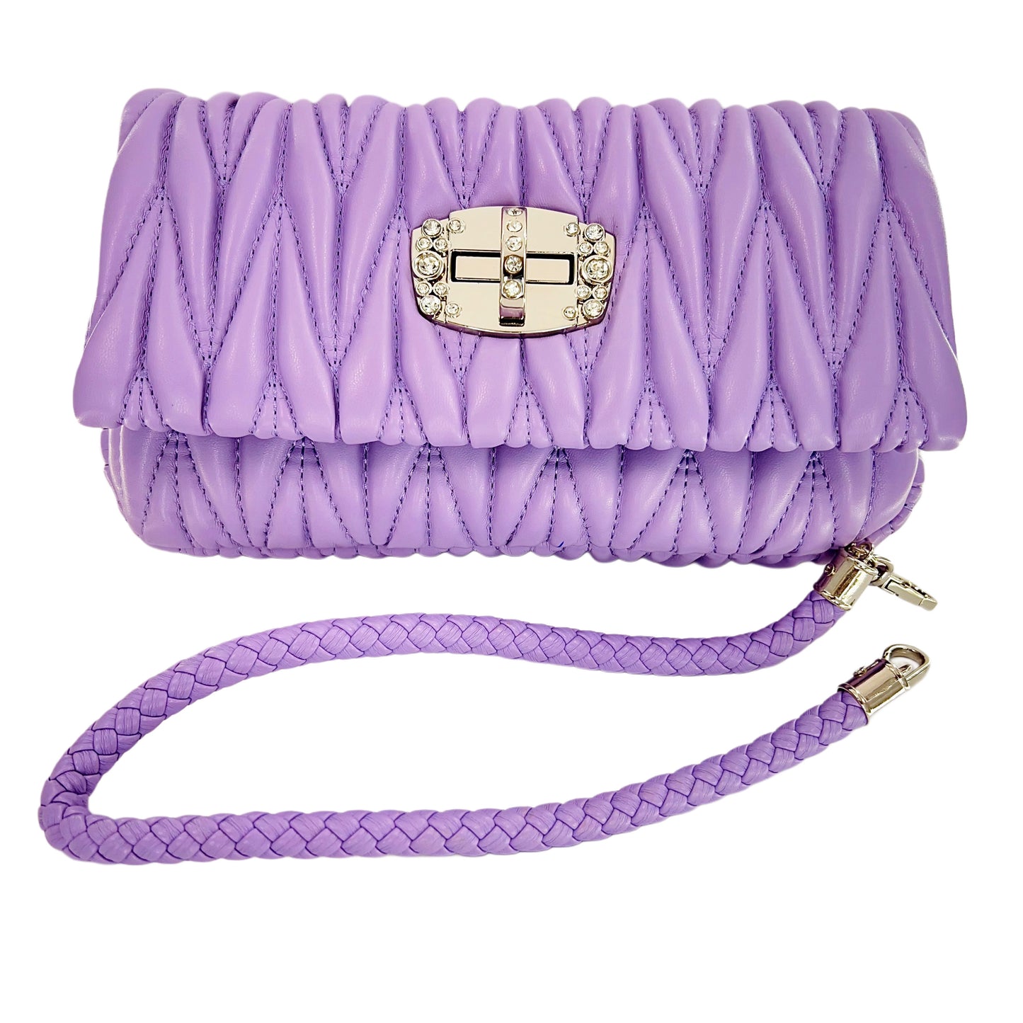 Exclusive Quilt handbag with 2 slings
