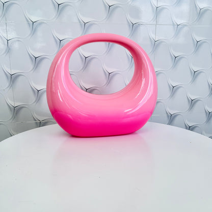Pink matte Lunar Clutch