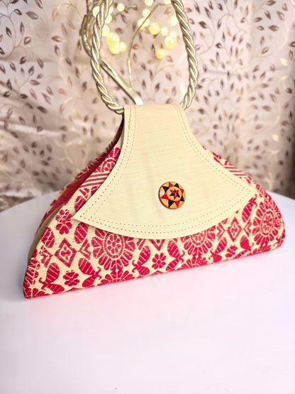 Traditional triangled japi clutch bag
