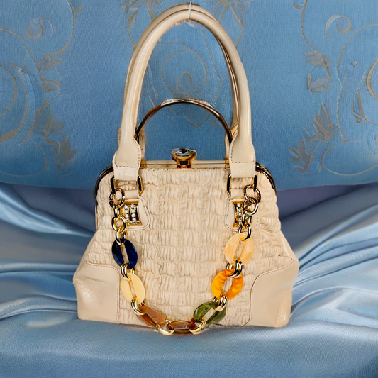 Ladies stone work Purse bag with stone handle