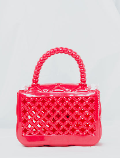 Kids barbie frill handbag