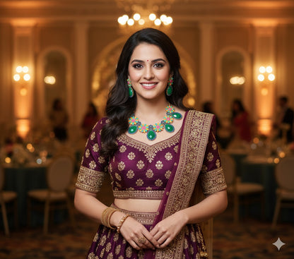 Vibrant Floral Statement Bib Necklace | Multi-Color Crystal & Enamel