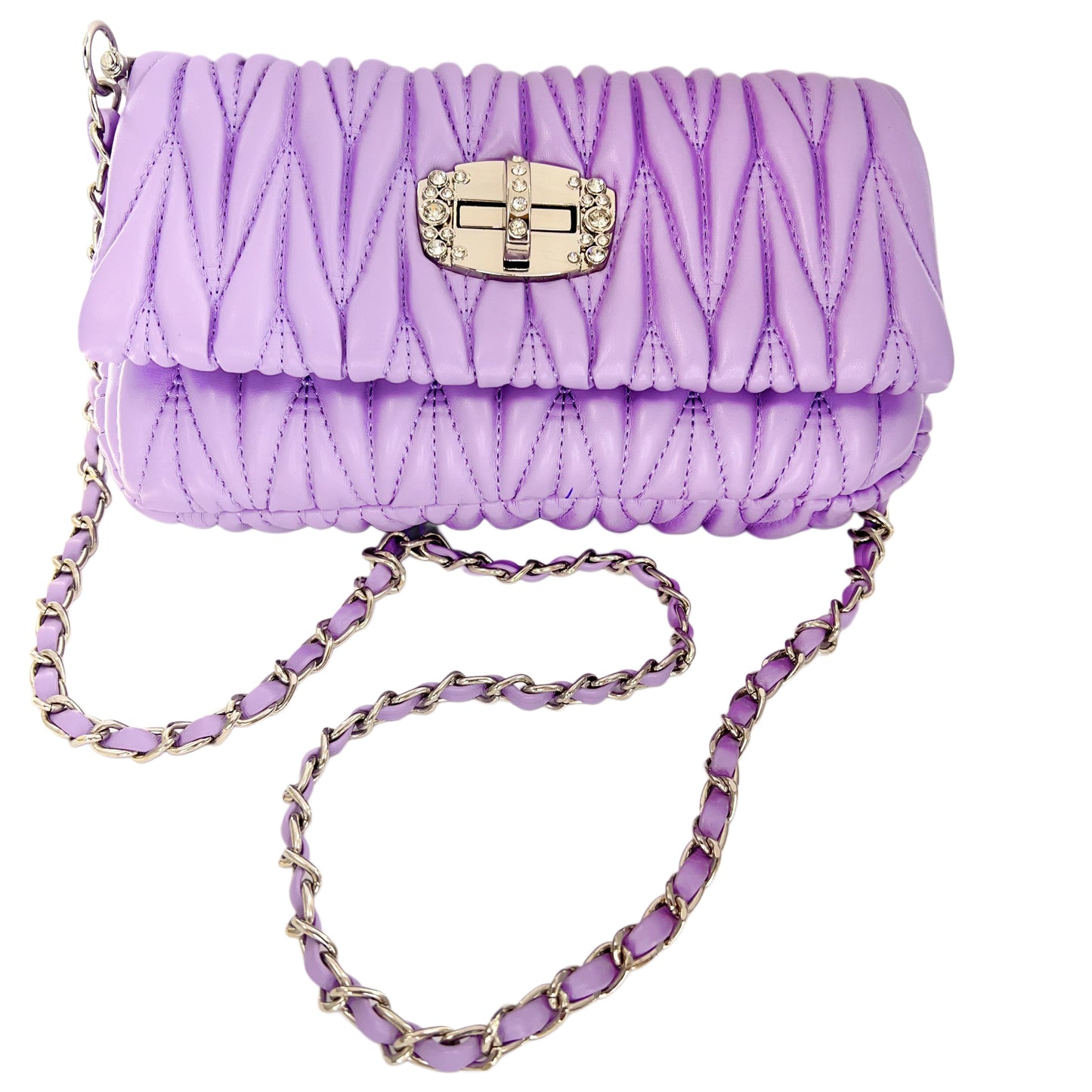 Exclusive Quilt handbag with 2 slings