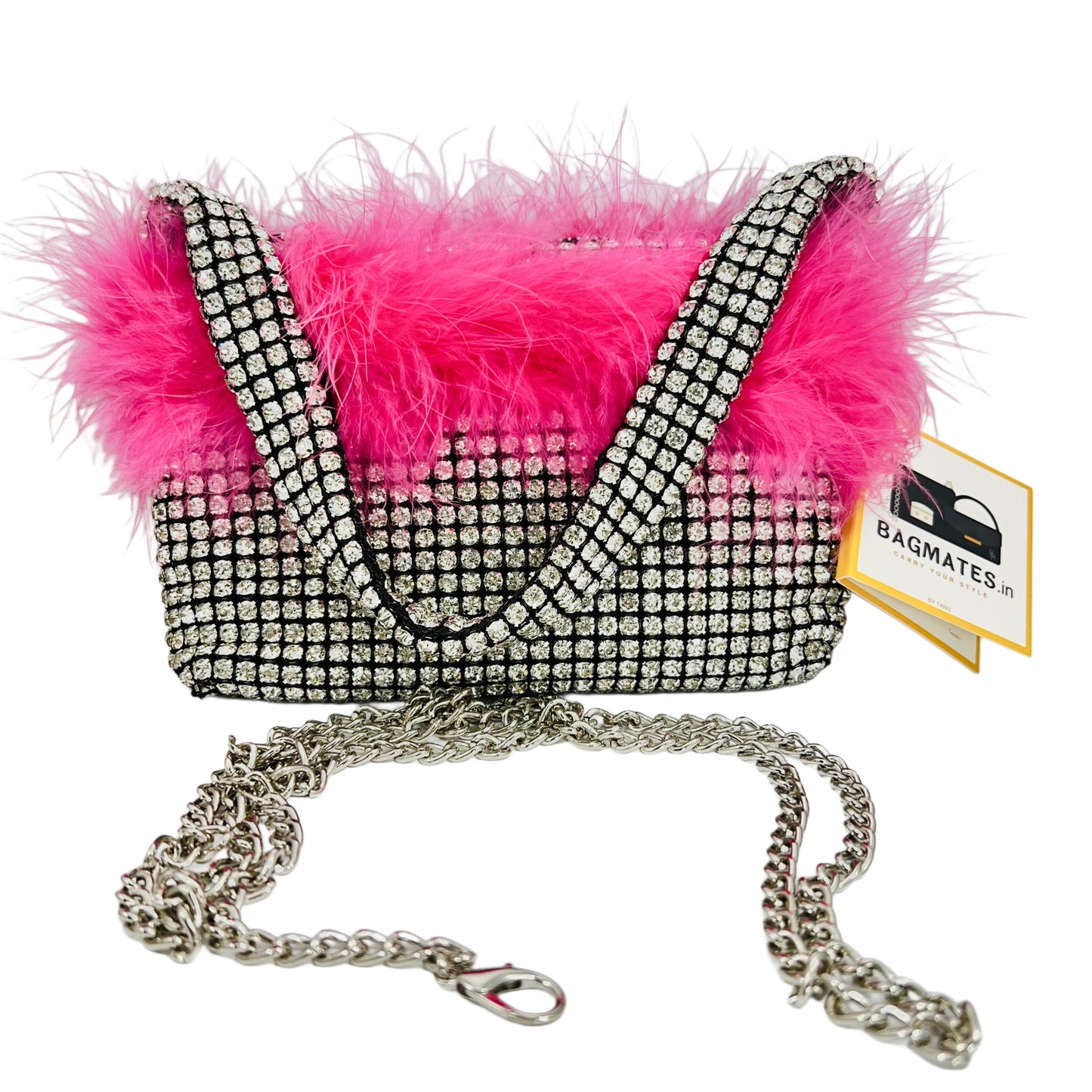 Rhinestone feather bag