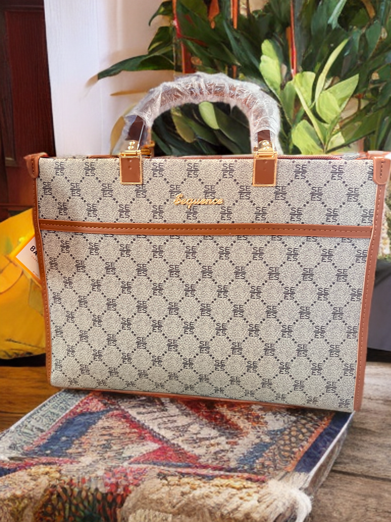 Coorporate bag white and brown