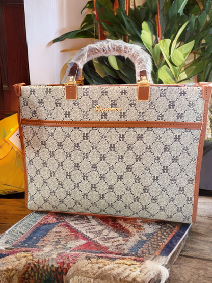 Coorporate bag white and brown