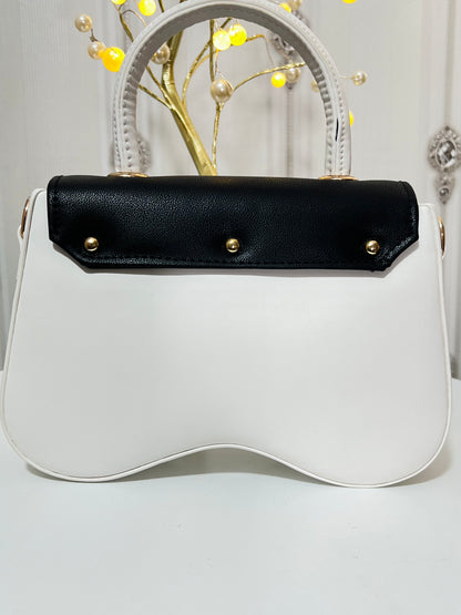 Bagmates Dual Color Soft Leather Handbag