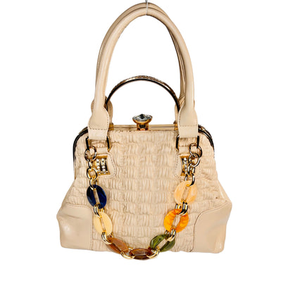 Ladies stone work Purse bag with stone handle