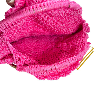 Flower woolen bag