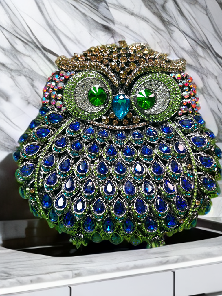 Crystal clutch - Owl face