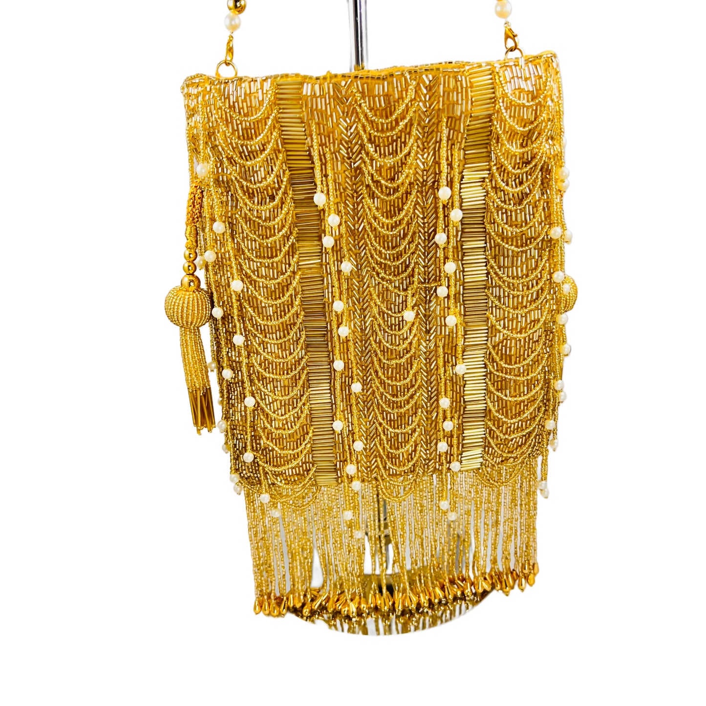 Pearl string potli