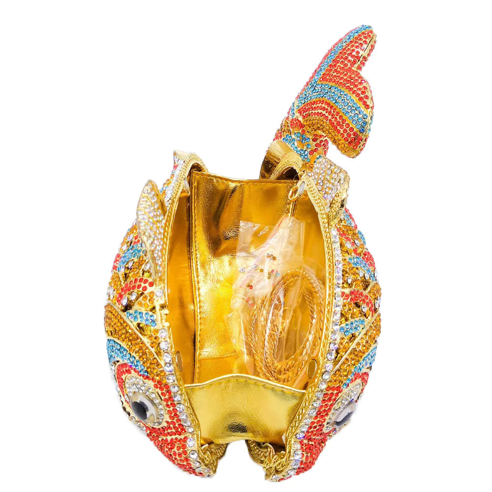 Crystal clutch - fish