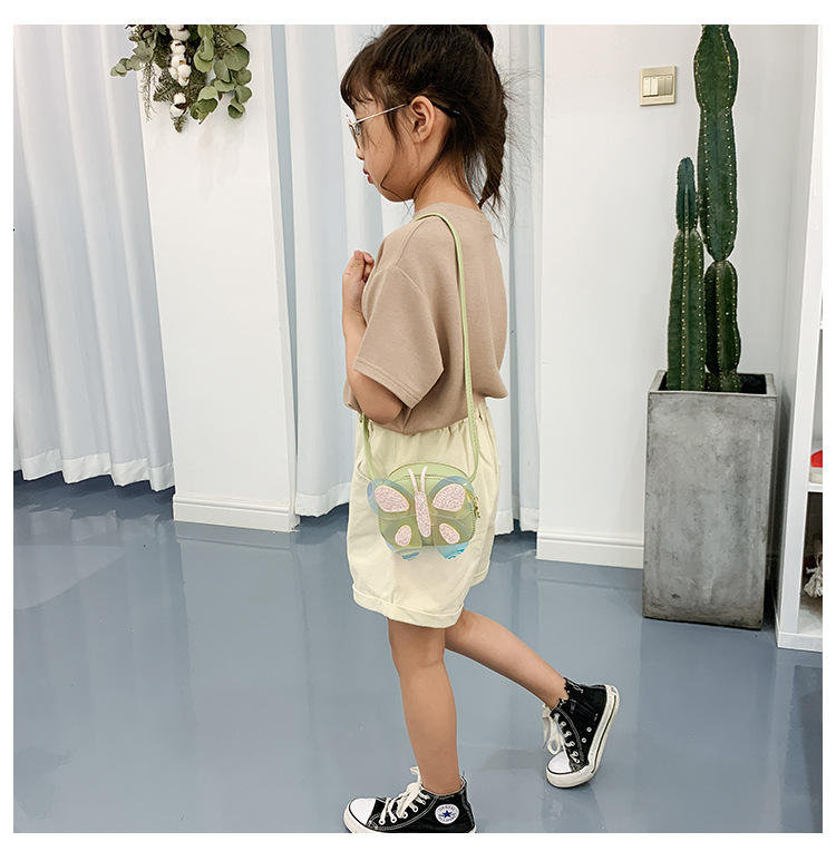 Sparkling Butterfly Mini Crossbody Bags for Kids - Iridescent