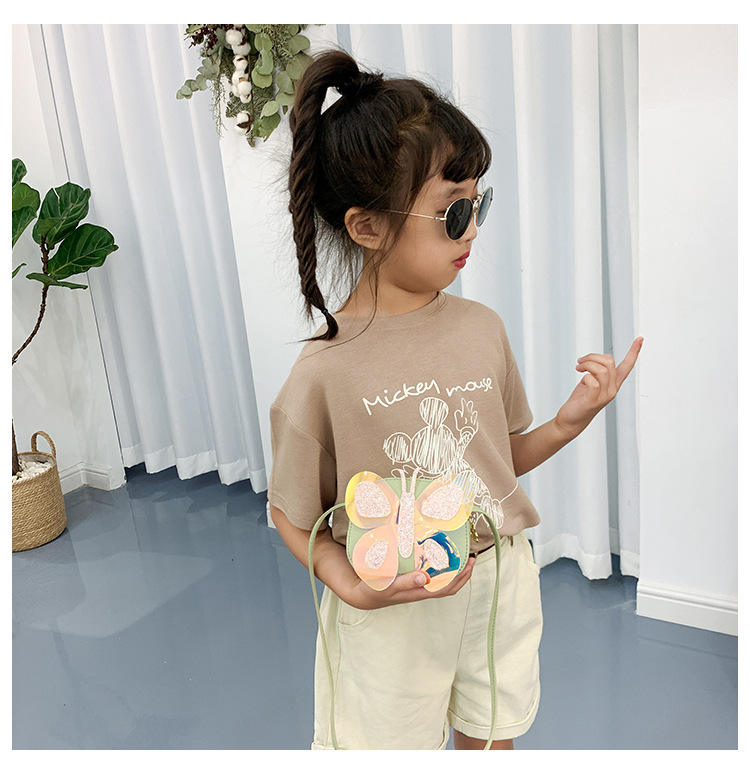 Sparkling Butterfly Mini Crossbody Bags for Kids - Iridescent