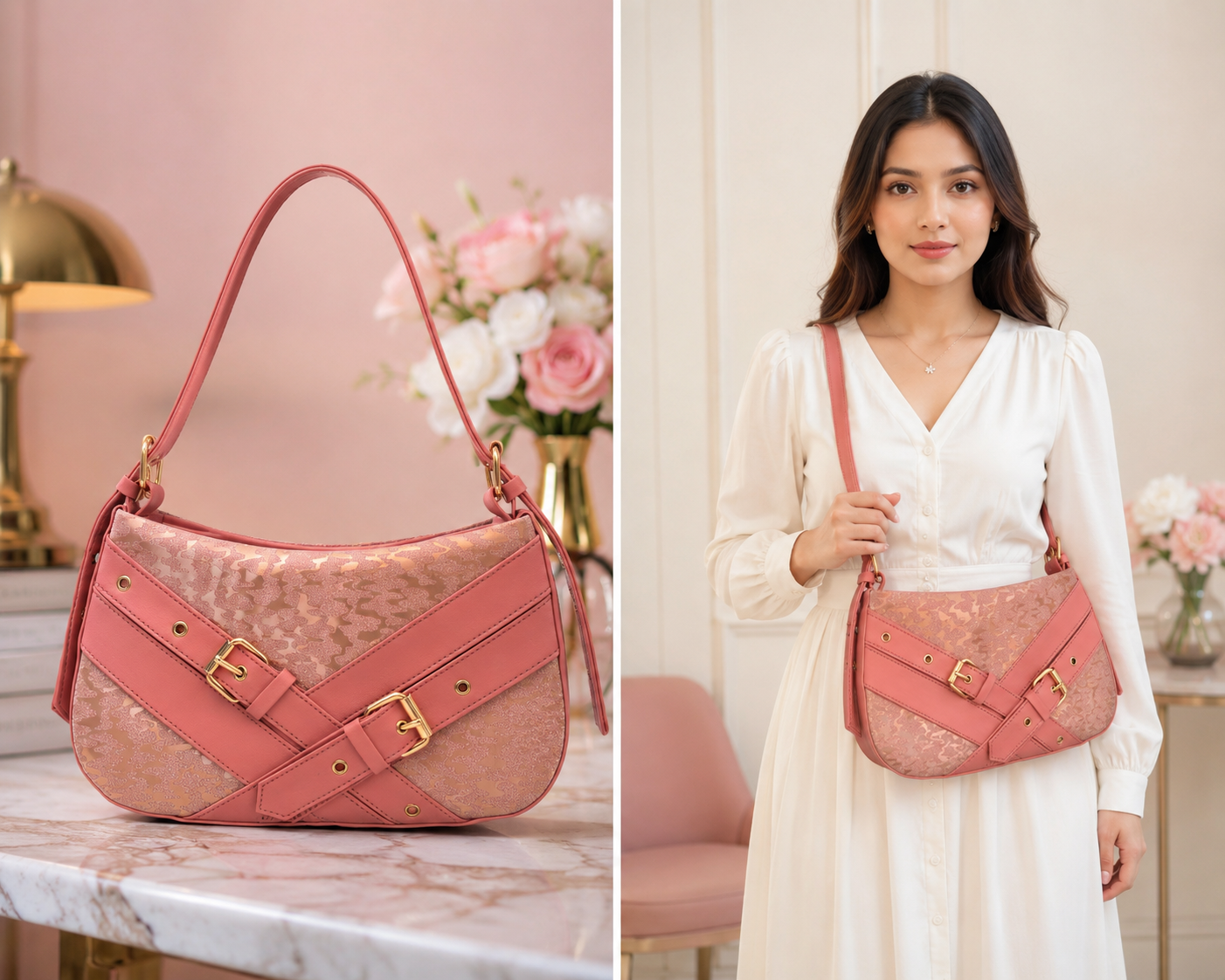 Cross belted sling bag