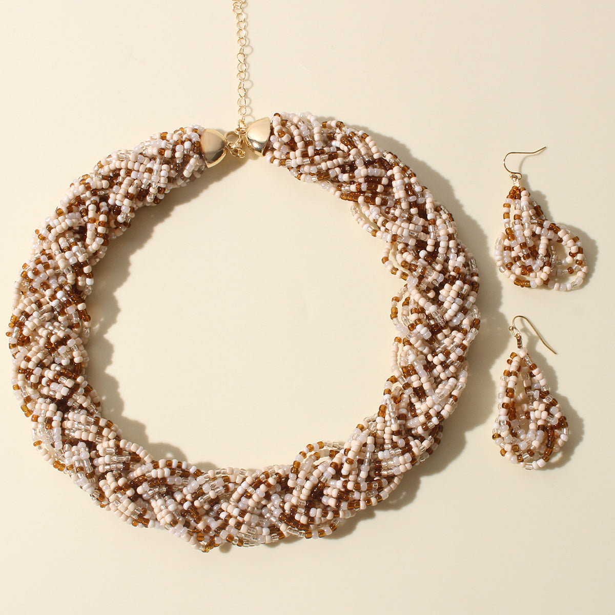 Chunky Beaded Necklace & Earring Sets | Boho Jewelry