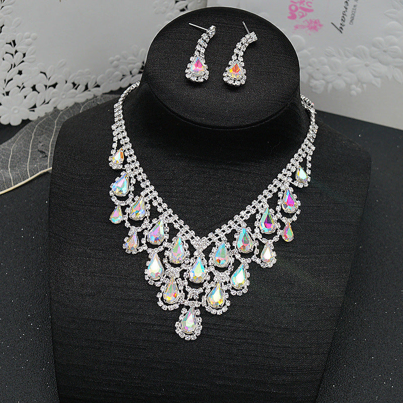 Elegant Teardrop Crystal Necklace | Prom, Wedding & Party Jewelry