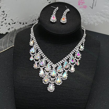 Elegant Teardrop Crystal Necklace | Prom, Wedding & Party Jewelry