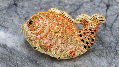 Crystal clutch - fish
