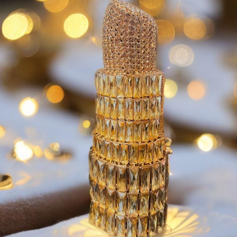 Crystal clutch- lipstick