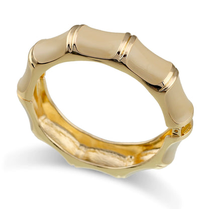 Chic Enamel Hinge Bangle Bracelets - Colorful Collection