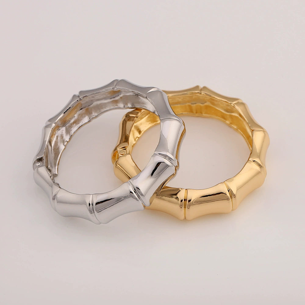 Chic Enamel Hinge Bangle Bracelets - Colorful Collection