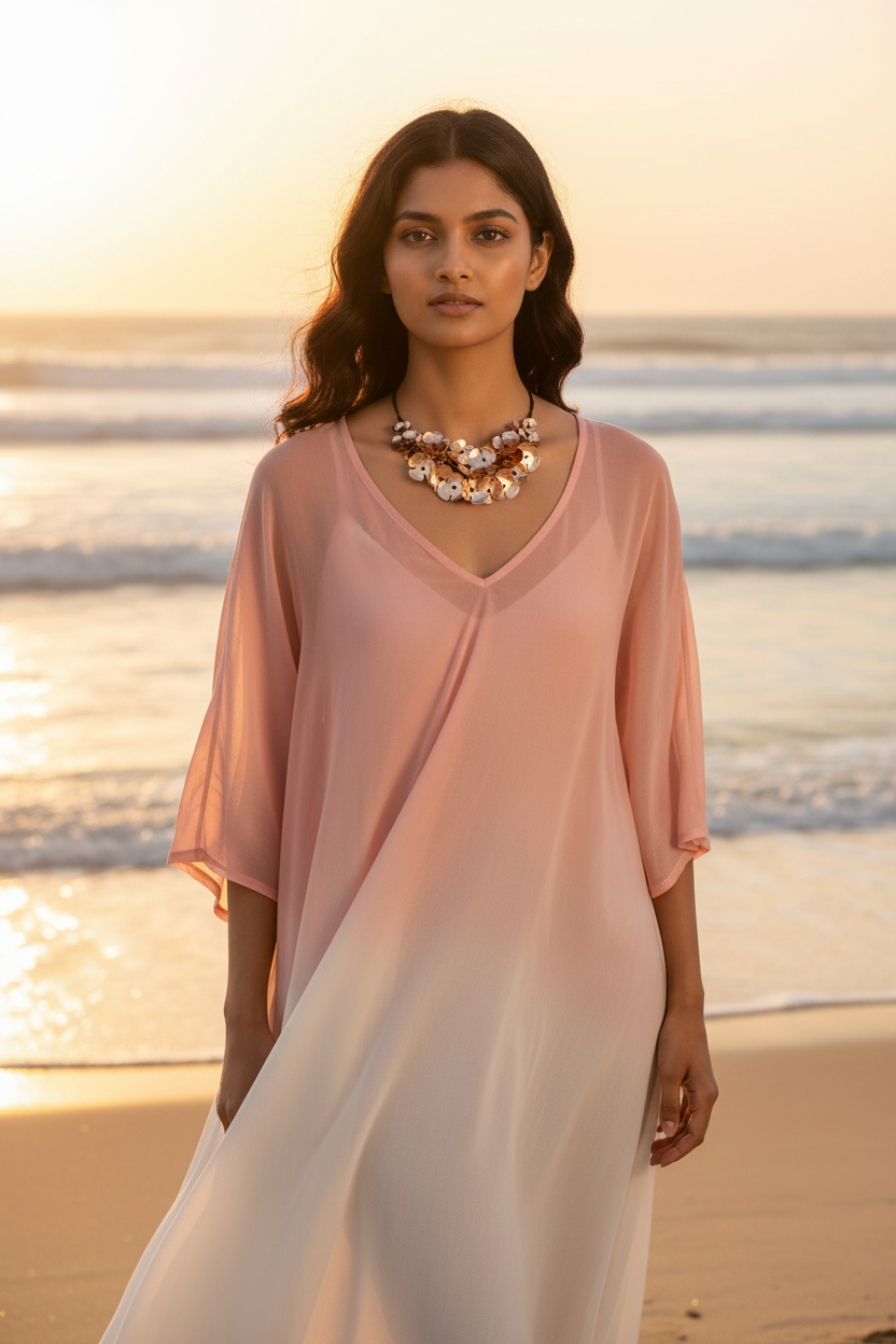 Chunky Gold Floral Statement Necklace